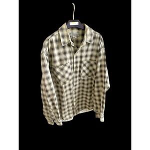 Unionbay Vintage 90s Plaid Flannel Button Up Shirt Sz Medium Grunge Subpop